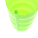 4X Kid Children Infant Baby Sip Cup with Built in Straw Mug Drink Solid Fe AA_3C