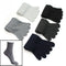 5 Pairs Men Unisex Five Fingers Toe Socks Absorbent Cotton Blend comfortable US