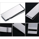 Titanium Money Clip Metal Business Card Credit Card Cash Wallet Polished Ca V2V4