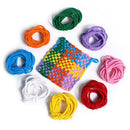 Manual Weaving Elastic Rope Multicolor DIY Bracelet Cup Cushion Accessories