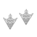Triangle Brooches Collar Lapel Pins for Men Suits Accessories Retro Hollow