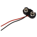 5 Pcs I Type 9V 9 Volt Battery Clip Connectors Buckle Cable P4Z4