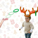 Inflatable Christmas Reindeer Antler Hat Ring Toss Christmas Party Game ToysB3C