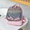 Glitter Shining Sequins Backpack Women Floral Travel School Bags (Pink)