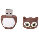 8GB Owl Shape USB 2.0 Memory Stick - Brown