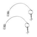 2 Pieces Quick Release Pins 1/4 inch 316 Stainless Steel for Boat Bimini Top