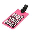 Name Address Label Watermelon Red Soft Plastic Not Your Bag Pattern Luggage Z6C8