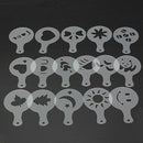 16Pcs Cappuccino plastic Pull flower mold white O4U8