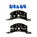 3/4 & 4/4 Full Size Violins Bridge Mold Template Tool Black for Double Bass