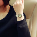 Ulzzang Black Wristband Ladies Fashion Classic Retro Magic Dial Alloy Ultra