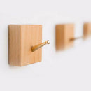 Wooden Wall Hook Pegs Hallway Coat Hanger Holder Modern Style Benchwood