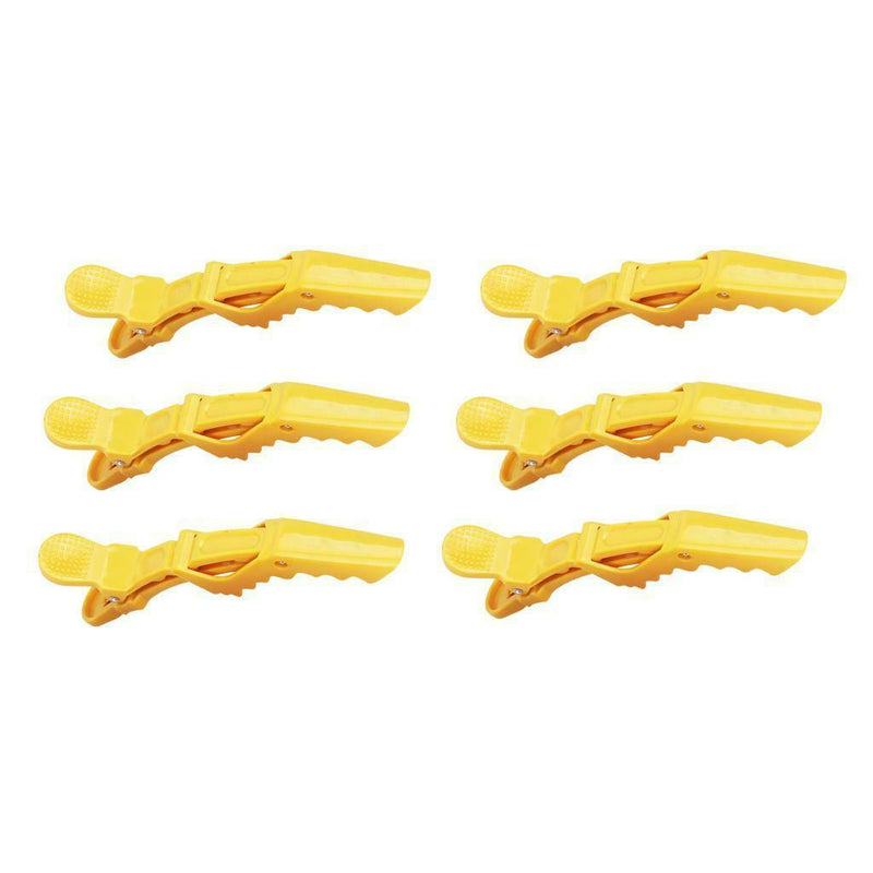 6Pc Non Slip Styling Clips Hair Partition Curling Cutting Alligator Clips