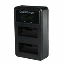 Lp-E5 Dual Battery Charger For  Eos Rebel Xs, Xsi, T1I, 1000D, 500D, 450D