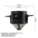 Portable Foldable Backpacking Coffee Filter For Travel Stainless Steel Pour Over
