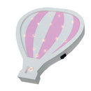 Hot Air Balloon Shaped LED Wooden Night Light Wall Hanging Fire Ballon Lamp W5T7