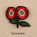 8X Red Rose Flower Embroidery Applique Cloth DIY Sewing & Iron on Patch Badge JR