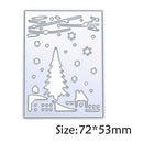 Snowflake Tree Cutting Dies Stencils Scrapbook Embossing DIY Craft Card