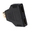 1xHDMI Male To Dual HDMI Female Splitter Adapters Plug plug&play for LCD TV