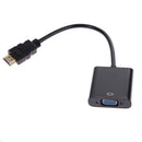 1080P Micro HDMI / Mini HDMI / HDMI to VGA Adapter with Audio(Blcak)
