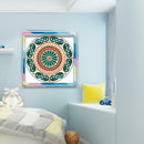 5D DIY Special Shaped Diamond Painting Flower Pattern Cross Stitch Ornament