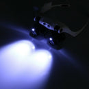 Headband LED Magnifying Glass Headlamp Microscope Jewelry Watch Repair