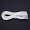 1pcs 10m RJ11 Telephone Connector Extension Cable White L7C9