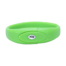 4GB Wrist Band Bracelet USB 2.0 Flash Memory Drive Stick Thumb Pen, Green