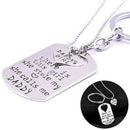 Letter Heart Keychain Necklace Pendant Daddy Daughter Father Girls Jewelry3C