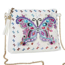 DIY Butterfly Special Shaped Diamond Painting Leather Chain Messenger Bag Wal