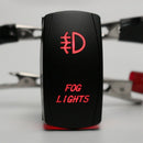12V Led Fog Light Rocker On/Off Switch Wiring Harness 40A Relay Fuse Red