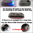 Car Alarm Security Flashing Anti-Theft Solar Energy Warning Sensor LED Light