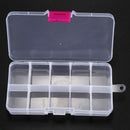 3pcs 10 Grid Electronic Component Parts Kits Plastic Storage Box Case G6P2