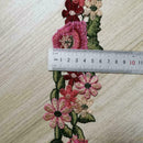 Flower Embroidered Trim Lace Ribbon DIY Hollow Wedding Craft D0T8 L0Z1 X8B0