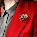 Retro Pin Maple Leaf Brooch Women Men Clothes Pin Accessories Party Jewelry A