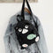 Fashion Cat Print Travel Backpacks Women Canvas Shoulder Top-handle Bags
