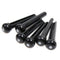 Tint Bridge Pin+String Winder Plus Nut Saddle Set for Acoustic Guitar, Blac