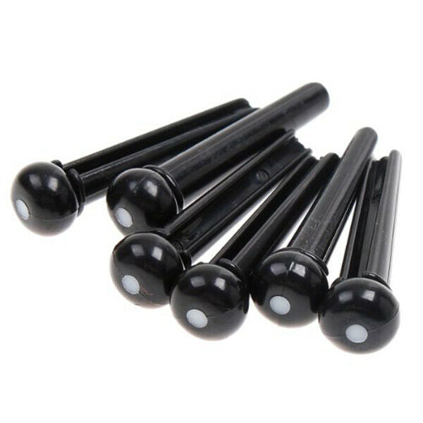 Tint Bridge Pin+String Winder Plus Nut Saddle Set for Acoustic Guitar, Blac