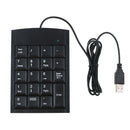 Wired USB numeric keypad mini numberPad digitals keyboard 19key forPro/MacBoo Hn