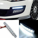 Newest 2pcs High Quality Super White 8 LED Daytime Running Lights 12V DC He J8R2