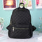 Women Large Capacity Lattice Backpack Preppy Nylon Shoulder School Bags
