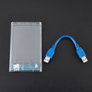 1X(Transparent 2.5 Inch Hdd Case Sata To Usb 3.0 Adapter High Speed Box Har