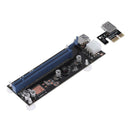 PCI-E Express 1x to 16x Extender Riser Card 6Pin USB3.0 Cable for BTC Miner