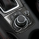 Car Smooth Carbon Fiber Central Control Panel for Mazda Axela Sela Left Dri