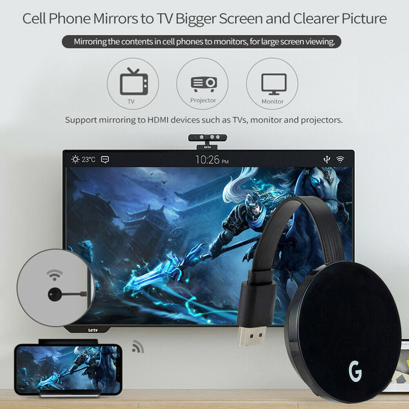 1080P HDMI TV Stick WiFi Miracast Dongle Video Wireless Display Receiver