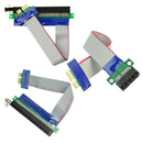 PCI E1X to 16X Express Slot Riser Cards Extender Extension Ribbon Flexible Cable