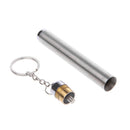 Stainless Steel Mini Pocket LED Pen Torch Flashlight Clip Lamp Light Key Chain