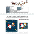 Santa Claus Removable PVC Wall Stickers Waterproof Christmas Decor Decals A