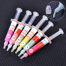 6x 5g Diamond Polishing Lapping Syringes Metal Grind Paste Compound 0.5-5 Micron