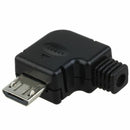Right Angle Micro-USB 5 P Port Male Plug Socket Connector With Plastic Cove C8W8