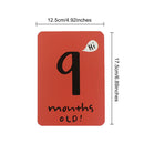 20pcs Home Portable Newborn Baby Hundred Days Photograph Prop Commemorative Card